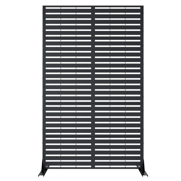 UPHYB METAL PRIVACY SCREEN 6FT OUTDOOR PRIVACY SCREEN KRWQOT190BK - BLACK