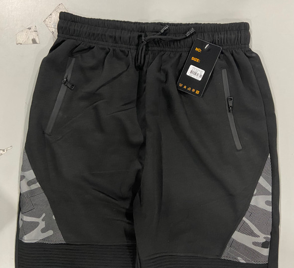 G-MAN BLACK SPORTS DRAWSTRING SWEAT PANTS - SIZE: MEN X-LARGE - BLACK New