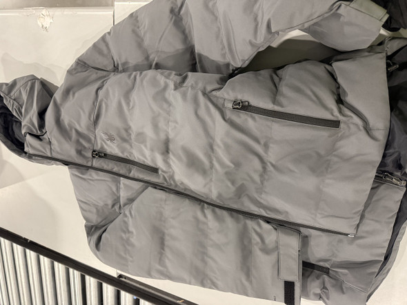 SPYDER ASH GRAY PUFFER JACKET 2XL - ASH GRAY