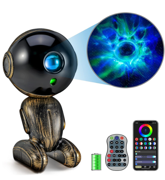Robot Black Hole Galaxy Projector, Astronaut Star Projector DQ-M8
