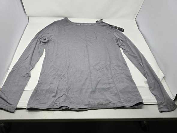 ALLBIRDS WOMEN'S NATURAL FLOW STUDIO LONG SLEEVE - SIZE: WOMEN XS - MEDIUM GRAY New