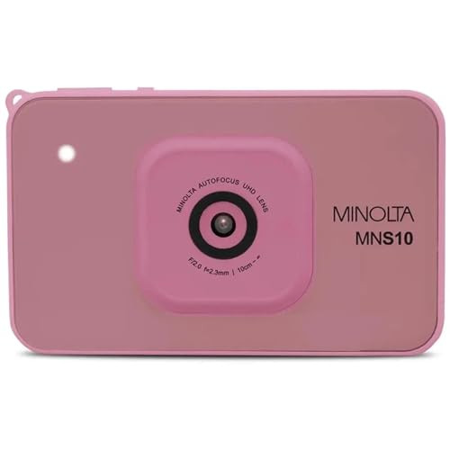 MINOLTA 48MP DIGITAL CAMERA 4K ULTRA SLIM HD VIDEO, 2.9” LCD - PINK