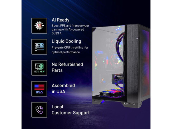 Skytech Gaming O11 Vision Gaming PC, AMD Ryzen 7 9850X3D 4.7GHz, NVIDIA RTX 5080