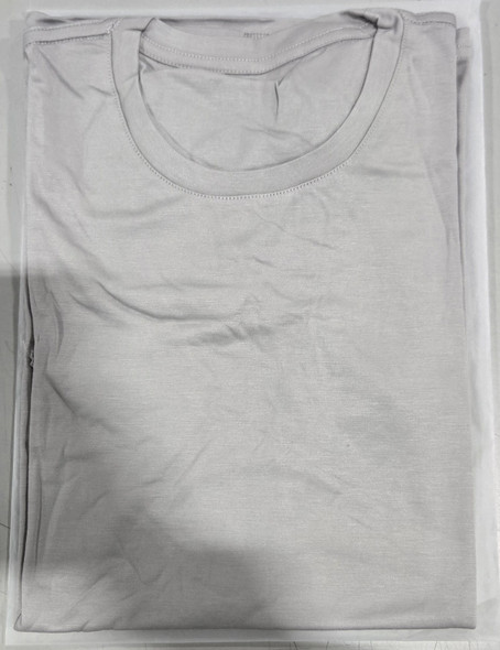 GENERIC UNI-SEX T-SHIRT 71% RAYON, 25% POLYAMIDE, 4% SPANDEX -  L - LIGHT GRAY