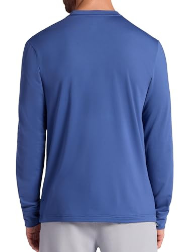 GAM243TL09015 Gaiam Men's Long Sleeve Crewneck Top Standard, True Navy L New