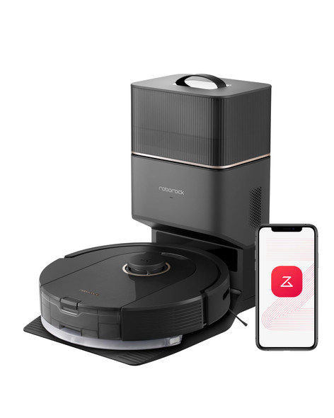 ROBOROCK ROBOT VACUUM AND MOP SELF-EMPTYING 5500 PA MAX SUCTION - BLACK
