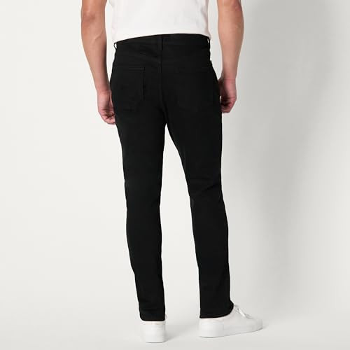 AMAZON ESSENTIALS MEN'S LOW STRETCH SLIM-FIT JEAN -SIZE MEN 30WX28L -BLACK New