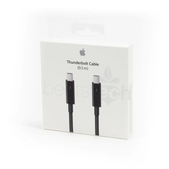APPLE THUNDERBOLT 2 CABLE - BLACK, 0.5M, 1.6FT - MF640LL/A, A1410 - BLACK