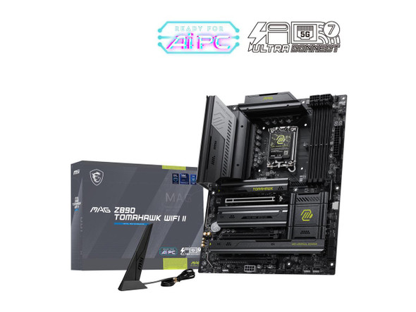 MSI MAG Z890 TOMAHAWK WIFI II Gaming Motherboard, LGA 1851, Intel Z890, Supports