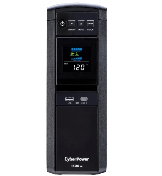 CYBERPOWER GAMING 1500VA 12 OUTLETS LCD UPS - BLACK