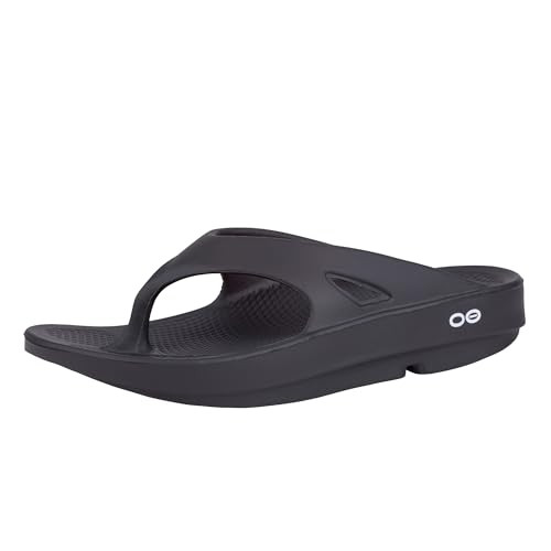 OOFOS OORIGINAL RECOVERY SANDAL - SIZE: MEN 9 WOMEN 11 (M8 W9) - BLACK