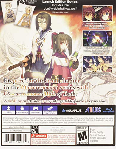 ATLUS UTAWARERUMONO: MASK OF TRUTH - PLAYSTATION 4 New