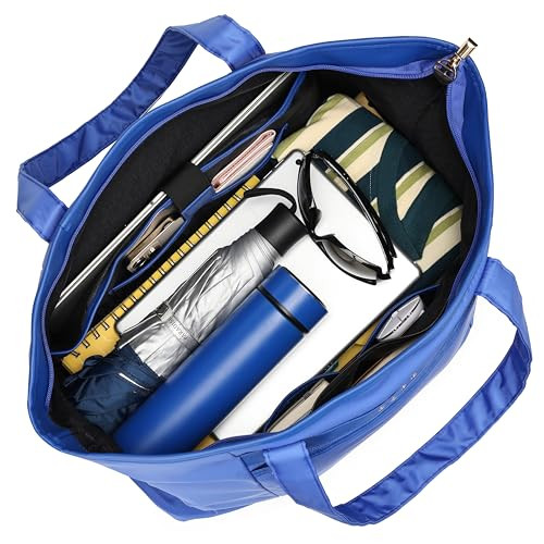 ELLE RENDEZVOUS 38L TWILL WEEKENDER DUFFEL BAG ELWKRVBL - BLUE New