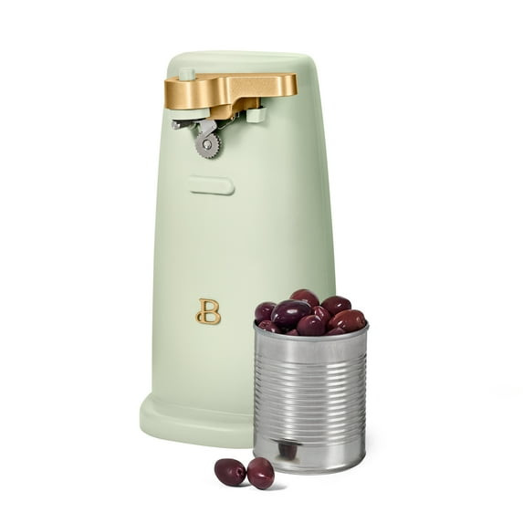 BEAUTIFUL EASY-PREP ELECTRIC CAN OPENER BY DREW BARRYMORE - SAGE GREEN
