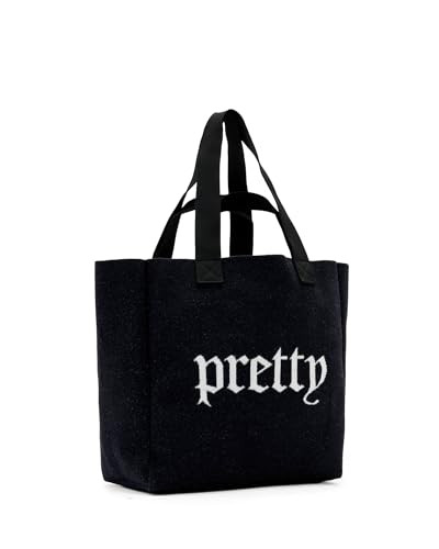 ALLSAINTS IZZY PUNK EAST/WEST TOTE W600XD - BLACK New