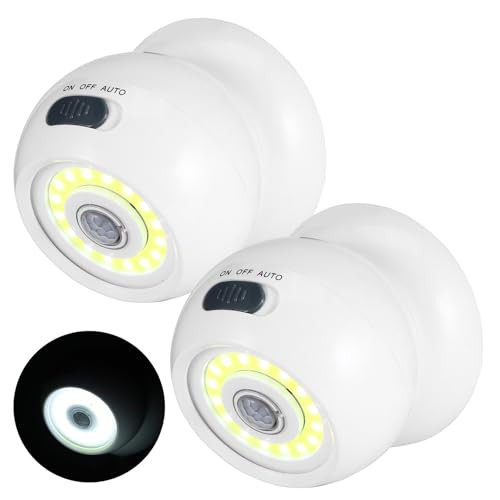 LEMONBEST MOTION SENSOR OUTDOOR LIGHTS - WHITE