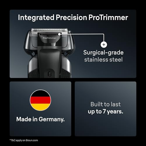 Braun Series 8 8560cc Electric Razor for Men, 4+1 Shaving Elements