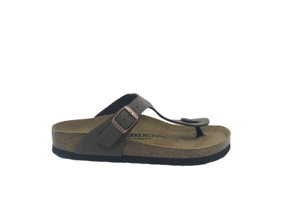 BIRKENSTOCK GIZEH BIRKO-FLOR UNISEX SANDALS - SIZE: MEN 5 WOMEN 7 - MOCHA