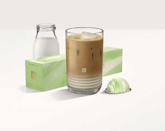 NESPRESSO PISTACHIO VANILLA FLAVOR OVER ICE, DOUBLE EXPRESSO (2.7 FL OZ) New