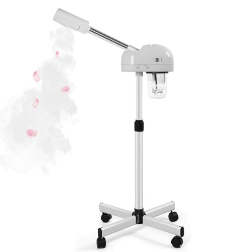 TASALON Professional Facial Steamer, Hot Mist Spray, Spa at Home, White