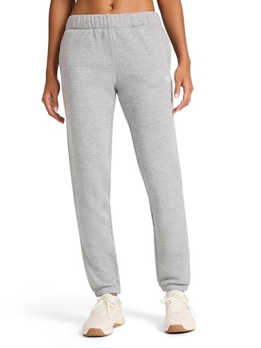 REEBOK WOMEN'S STANDARD FIT SWEATPANT BROAD-AIRE WOMEN L GRAY HEATHER New
