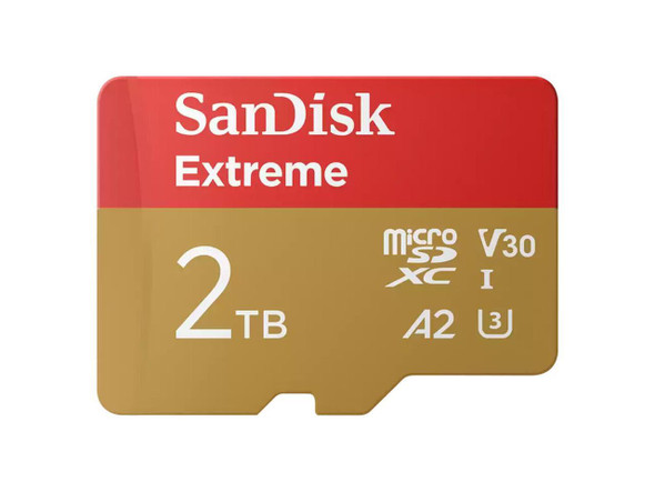 SanDisk Extreme 2TB MicroSD Memory Card Model SDSQXAV-2T00-GN6MA
