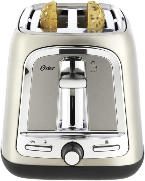 OSTER 2 SLICE EXTRA-WIDE SLOT TOASTER - STAINLESS STEEL