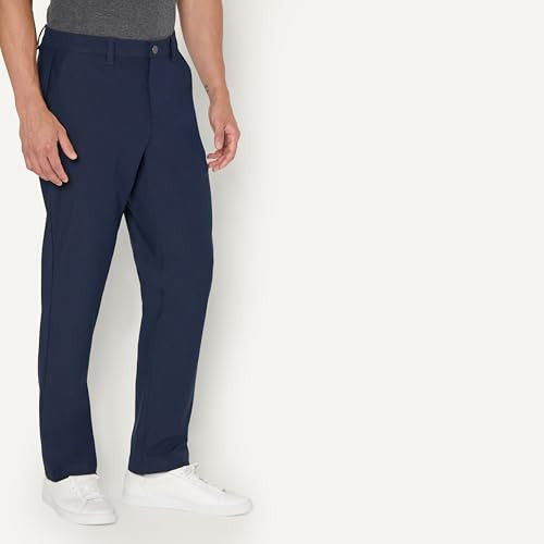 AMAZON ESSENTIALS MEN'S COMMUTER PANTS CLASSIC FIT SIZE MEN 36X32 NAVY