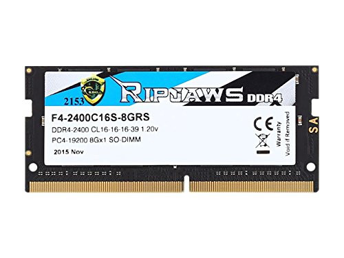 G.Skill Ripjaws Series 8GB DDR4 2400 PC4 19200 Laptop Memory F4-2400C16S-8GRS
