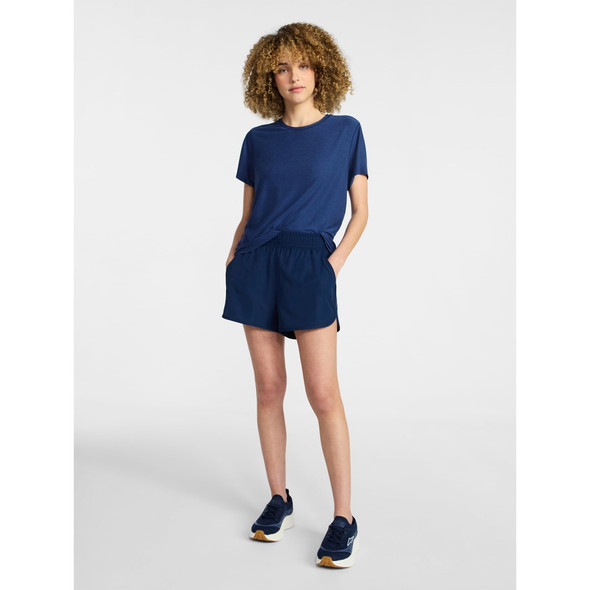 ATHLETIC WORKS WOMEN'S RELAXED BUTTERCORE TEE - SIZE: WOMEN S - BLUE COVE DD New