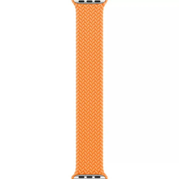 APPLE WATCH BRAIDED SOLO LOOP 45MM - SIZE 2 - BRIGHT ORANGE