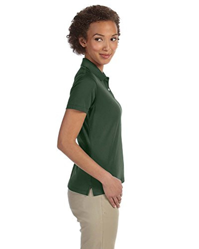 DEVON & JONES LADIES' PIMA-TECH JET PIQUE POLO SIZE WOMEN M FOREST GREEN