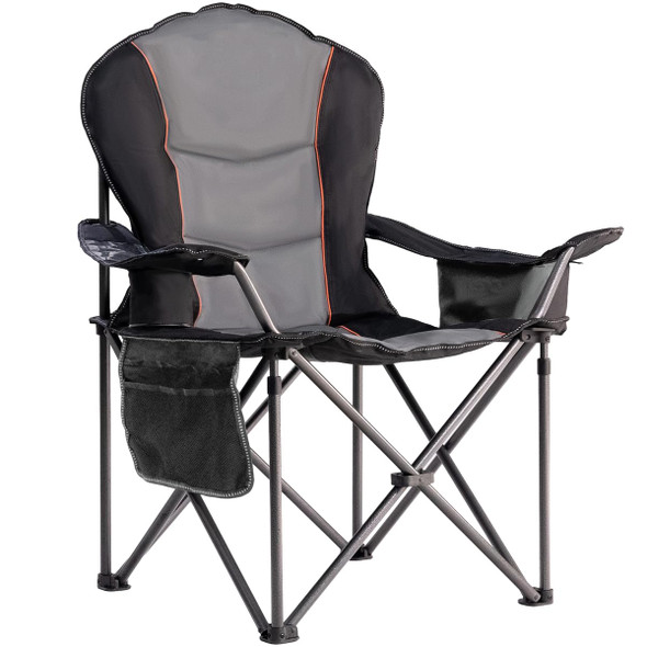 Large Camping Chair with Side Table Heavy Duty 500LBS - Folding Outdoor Chair
