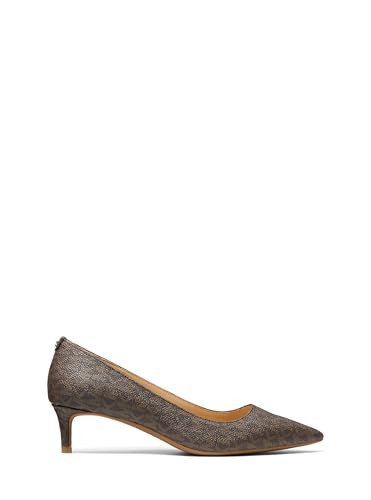 40R3ALMP1B MICHAEL KORS WOMEN'S ALINA FLEX KITTEN PUMP SIZE 6.5 BROWN