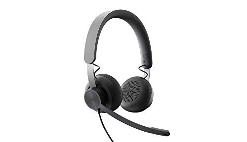 Logitech Zone Wired Noise Cancelling Headset, USB-C, USB-A Adapter - Graphite
