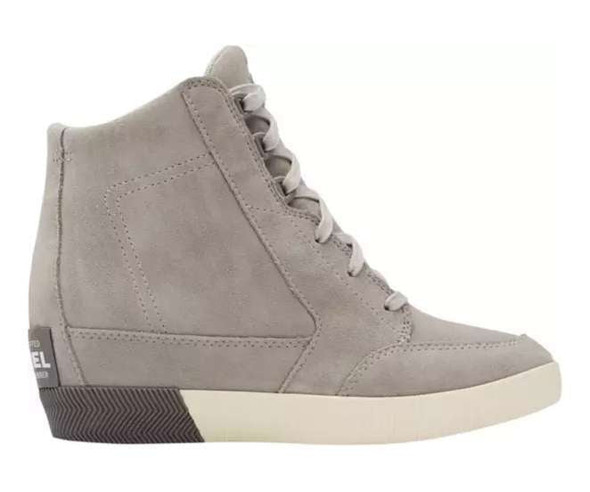 SOREL WOMEN'S OUT 'N ABOUT WEDGE BOOTIE - SIZE: WOMEN 8.5 - DOVE/QUARRY New