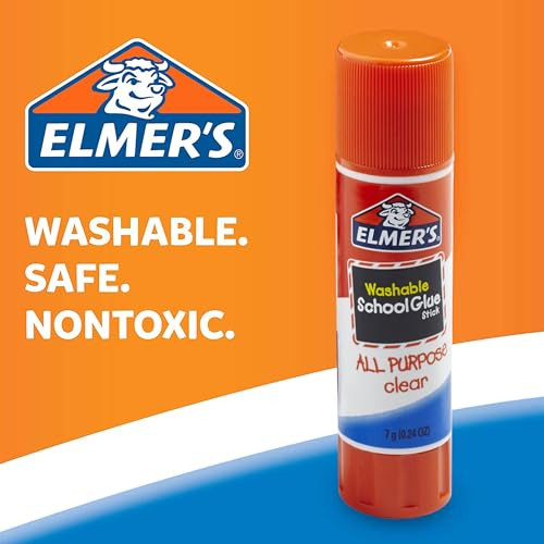 ELMER'S ALL PURPOSE SCHOOL GLUE STICKS ACID-FREE WASHABLE 7 GRAMS 30 COUNT New
