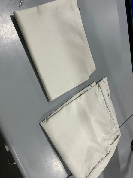 GENERIC 2 PIECE CREAM BEACH BAG SET - CREAM