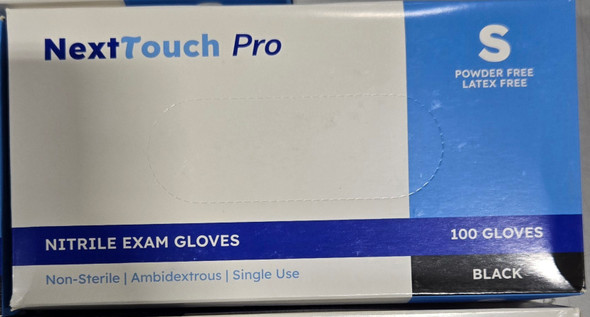 GENERIC NITRILE EXAM GLOVES, NON-STERILE, AMBIDEXTROUS - SIZE: MEN S - BLACK