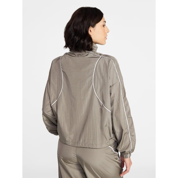 AVIA WOMEN'S TRACK JACKET (16-18) - SIZE: WOMEN XL - GRAY FOG New