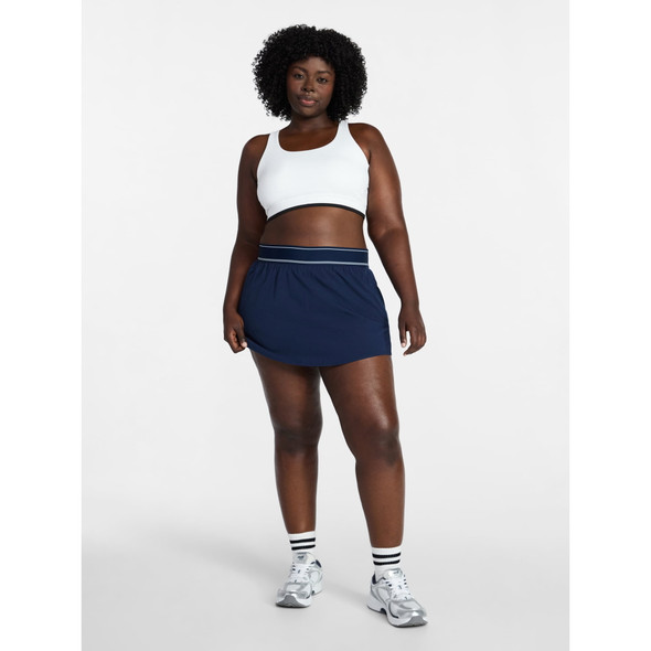 AVIA WOMEN'S ACTIVE SKORT WITH CURVED HEM - SIZE: WOMEN L - BLUE COVE New