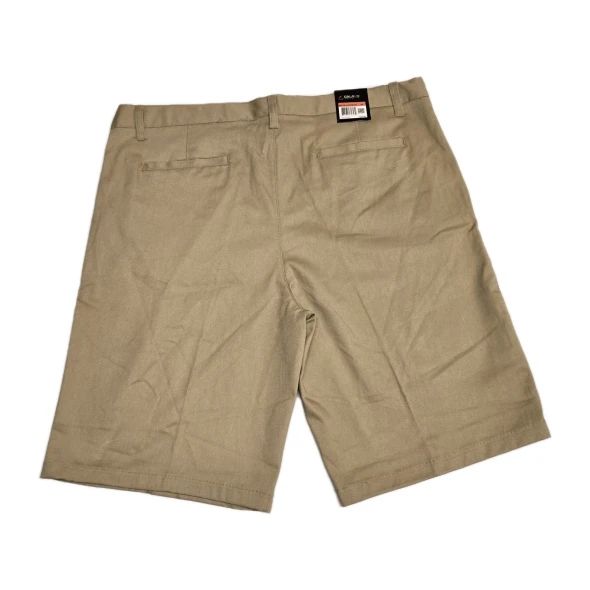 GALAXY BY HARVIC CLASSIC FIT FLAT FRONT SHORTS - SIZE: MEN 36 - KHAKI New