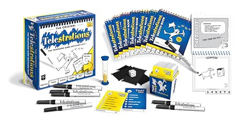USAOPOLY TELESTRATIONS ORIGINAL 8-PLAYER FAMILY BOARD GAME PG000264 - MULTI New