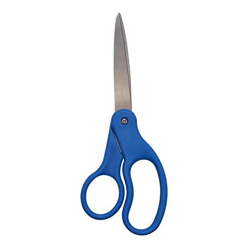 WESTCOTT 41218 ALL PURPOSE PREFERRED STAINLESS STEEL SCISSORS, 8-INCH - BLUE New