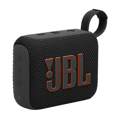 JBL GO 4 ULTRA-PORTABLE WATERPROOF BLUETOOTH SPEAKER JBLGO4BLKAM - BLACK