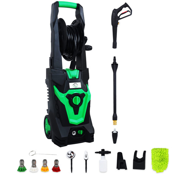 ELEVON ELECTRIC HIGH PRESSURE WASHER PACK 2030 PSI, 1.8 GPM, 1800-WATT - GREEN