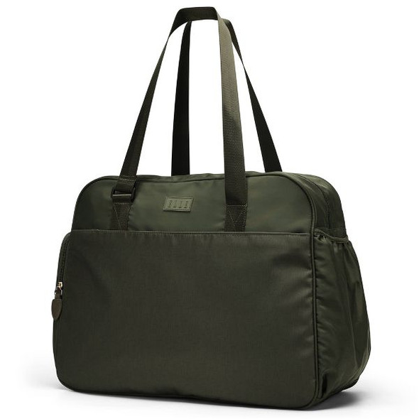 ELLE LUGGAGE WAYFARER 40L MONOGRAM WEEKENDER TOTE BAG - OLIVE GREEN New