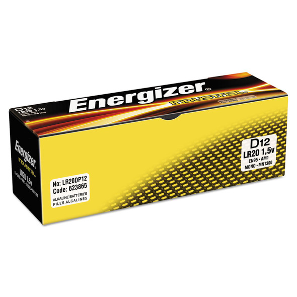 ENERGIZER INDUSTRIAL D ALKALINE EN95-12PK - 12 PACK New
