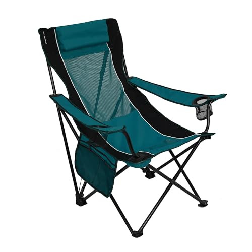 KIJARO SLING FOLDING CAMPING CHAIR - CAYMAN BLUE IGUANA New