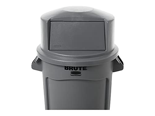 RUBBERMAID BRUTE TRASH CAN DOME LID - 32 GALLON, GRAY - H-1473GR